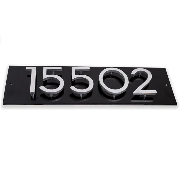 ColourTreeNumber Horizontal Address Plaque Wayfair